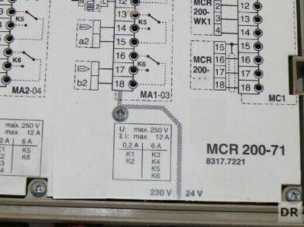 Honeywell MCR200-71 / MCR 200-71 // 8317.7221