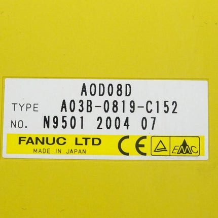 Fanuc AOD08D digitale Ausgabeeinheit A03B-0819-C152 // N9501 2004 07 NEU