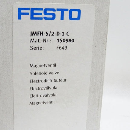 Festo 150980 Magnetventil JMFH-5/2-D-1-C / Neu OVP