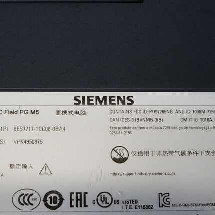 Siemens SIMATIC Field PG M5 Advanced Core i7 32GB 1024GB SSD 6ES7717-1CC06-0BA4