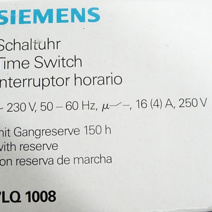 Siemens Mechanische Zeitschaltuhr 7LQ1008 / Neu OVP