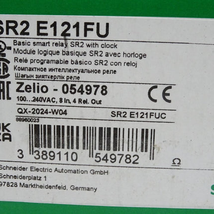 Schneider Electric SR2E121FU SR2 E121FU compact smart relay Zelio 054978 / Neu OVP