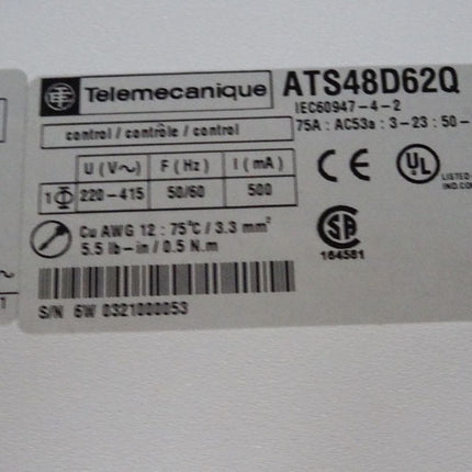 Telemecanique Schneider ATS48D62Q Sanftanlasser für Asynchronmotor 11-55kW / Neuwertig OVP