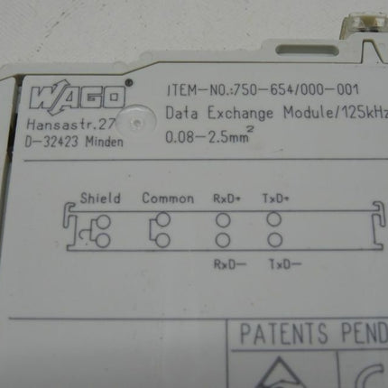 Wago Klemme Typ 750-654/000-001  Datenaustauschklemme