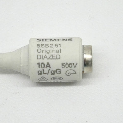 Siemens 5SB251 Diazed 10A Sicherungseinsatz 500V