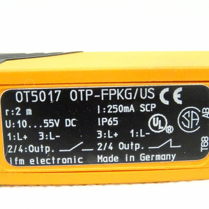 IFM electronic OT5010 Reflexlichtschranke OTP-FPKG/US-100-IPF in OVP