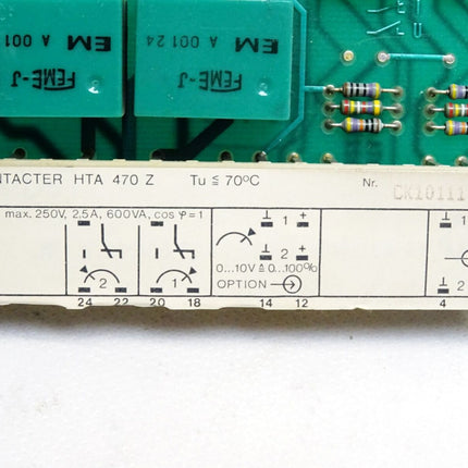 Endress+Hauser HTA470Z Contacter Einschubkarte