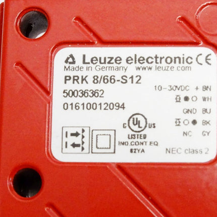 Leuze electronic Reflex-Lichtschranke polarisiert PRK8/66-S12 50036362 / Neu OVP