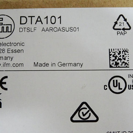 Ifm Electronic DTA101 DTSLF AAROASUS01 RFID-Lesekopf mit AS-Interface / Neu OVP