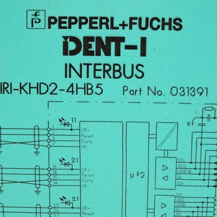 Pepperl+Fuchs 031391 31391 IRI-KHD2-4HB5 Control Interface