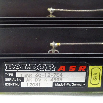 Baldor TSNM60-12-704 TSNM 60-12-704