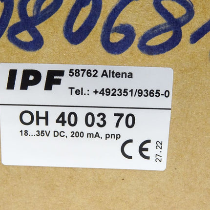 Ipf electronic OH 40 03 70 / OH400370 / Neu OVP