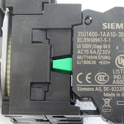 Siemens Drucktaster schwarz + 3SU1400-1AA10-3BA0 / Neuwertig