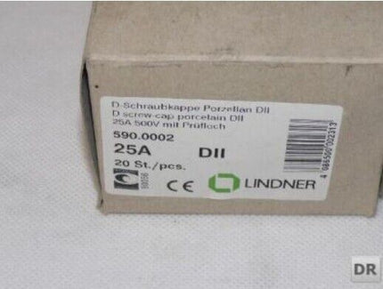 LINDNER 590.0002 // Schraubkappe Porzellan // 25A // 500V