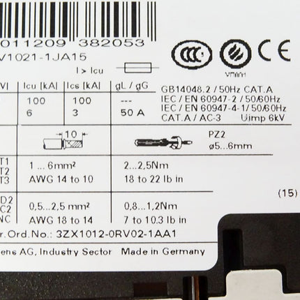 Siemens 3RV1021-1JA15