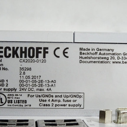 Beckhoff CX2020-0120 CPU-Grundmodul