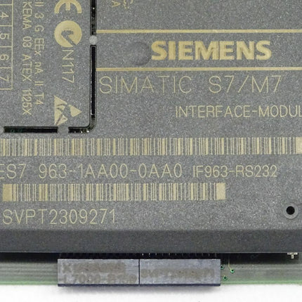 Siemens Simatic S7 6ES7963-1AA00-0AA0 / 6ES7 963-1AA00-0AA0