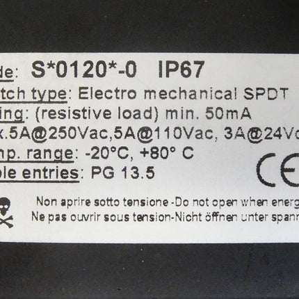 Soldo controls Switchbox / Switch Box / SPDT SMC SSB01200-0 / Neu OVP