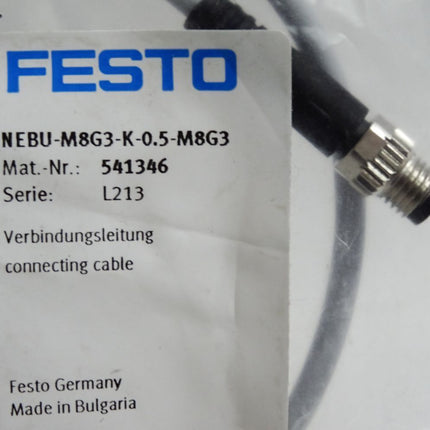 Festo 541346 NEBU-M8G3-K-0.5-M8G3 Verbindungsleitung / Neu OVP