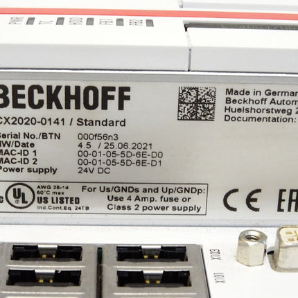 Beckhoff CX2020-0141 CPU-Grundmodul