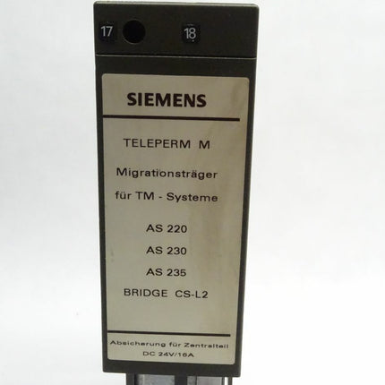 Siemens Migratrionsträger für TM Systeme  AS 220 AS 230 AS 235 Bridge CS-L2 Teleperm M