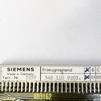 Siemens Karte 6FX1111-0AB02 5481109202.00 E:A