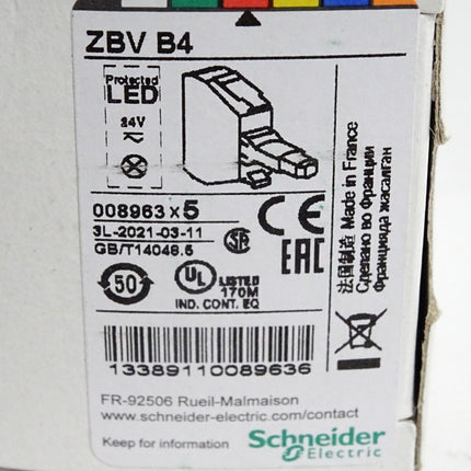 Schneider Electric LED-Modul ZBVB4 ZBV B4 008963 / Inhalt : 5 Stück / Neu OVP