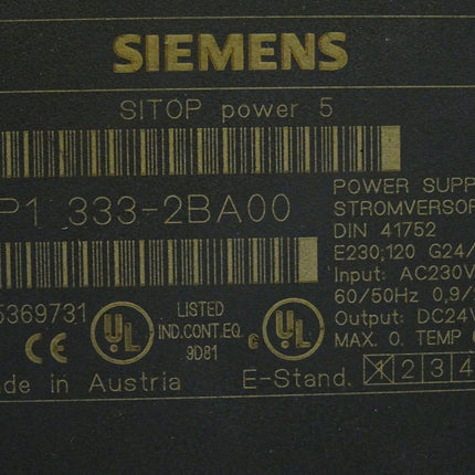 Siemens Sitop Power5 6EP1333-2BA00 6EP1 333-2BA00