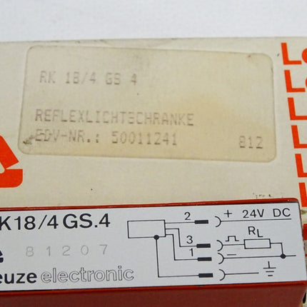 Leuze Reflexionslichtschranke RK18/4 GS.4 50011241 / Neu OVP