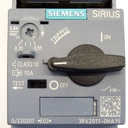 Siemens Sirius Leistungsschalter Baugröße S00 3RV2011-0HA15