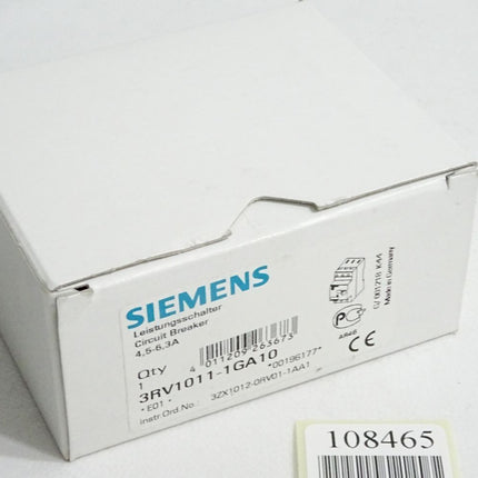 Siemens Leistungsschalter 3RV1011-1GA10 / Neu OVP