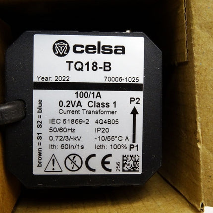 Celsa Messgeräte Stromwandler TQ18-B 100/1A 70006-1025 / Neu OVP