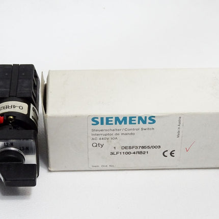 Siemens Steuerschalter 3LF1100-4RB21 / Neu OVP