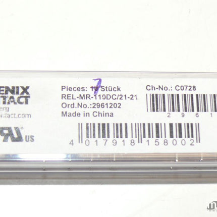 Neu-OVP 7x Phönix Contact  Rel-MR:110DC Einzelrelais 2961202  110V  Rel-MR:110DC