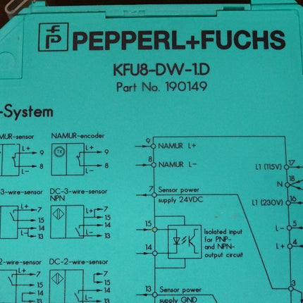 Pepperl+Fuchs K-System Drehzahlwächter KFU8-DW-1.D 190149 / Neu OVP