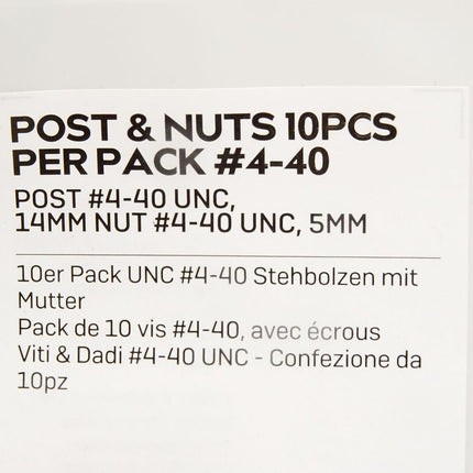 Lindy Connection Perfection Post&Nuts / Inhalt : 10 Stück / UNC4-40 Stehbolzen mit Mutter / 66026 / Neu OVP