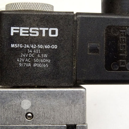 Festo 535897 Magnetventil MFH-3-1/8-Ex + MSFG-24/42-50/60-OD Magnetspule 34411