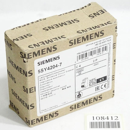 Siemens Leitungsschutzschalter 5SY4204-7 / Neu OVP