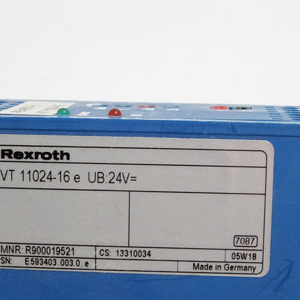 Rexroth VT11024-16 e R900019521 Electric amplifier module