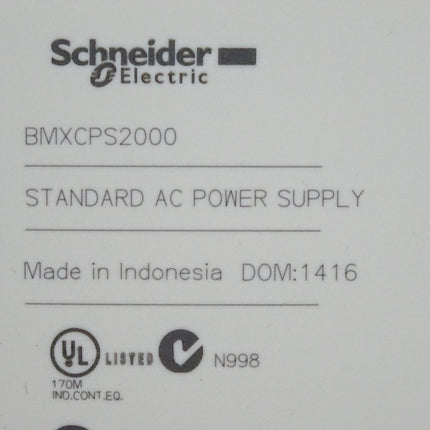 Schneider Electric BMXCPS2000 STANDARD AC POWER SUPPLY X80-Netzteil