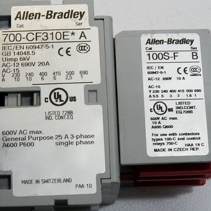 Allen Bradley Leistungsschütz 700S-CF620EJC 700-CF310E* 100S-F