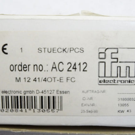 Ifm electronic AC2412 M12 41/4OT-E FC / Neu OVP