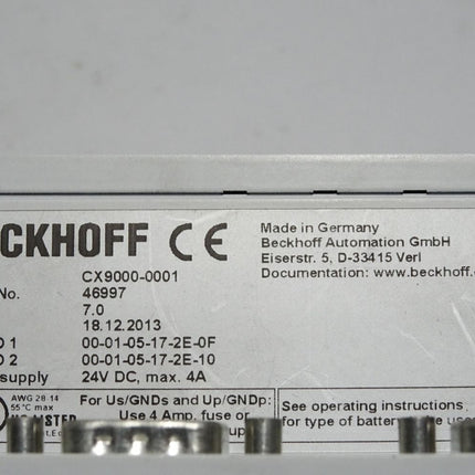 Beckhoff CX9000-0001 CX9000-N000 CX9000-N030 Embedded PC