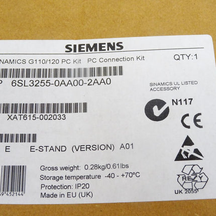 Siemens Sinamics G110/120 6SL3255-0AA00-2AA0 / Neu OVP