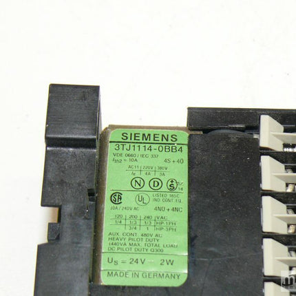 Siemens 3TJ1114-0BB4 Schütz Hilfsschütz 3TJ1 114-0BB4