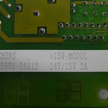 Siemens 6ES5956-0AA12 +15V-Modul  C98043-A1341-L2-08 E: D Stromversorgung