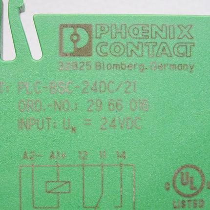 Phoenix Contact Sockel 2966016 PLC-BSC- 24DC/21  + Relais 2961105 REL-MR- 24DC/21