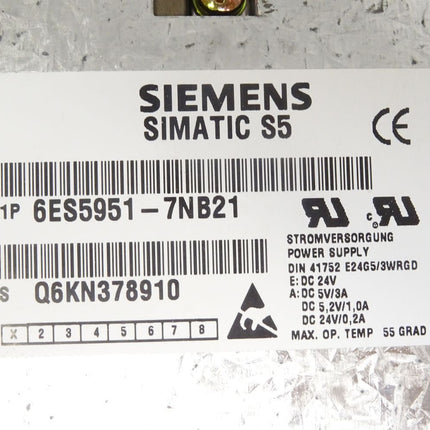 Siemens Simatic S5 6ES5951-7NB21 / 6ES5 951-7NB21  / Neu OVP