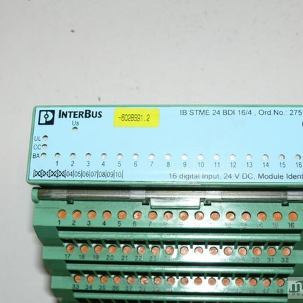 Phoenix Contact IB STME 24 BDI 16/4 / 2751687 Interbus I/O-Module + 2722001