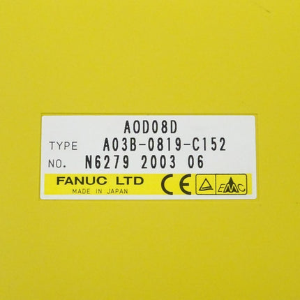 Fanuc A03B-0819-C152 Output Module AOD08D N6279 2003-06